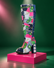 Load image into Gallery viewer, AKA Patchwork Platform Boots