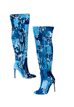 Load image into Gallery viewer, Flashy Patchwork Denim Boots