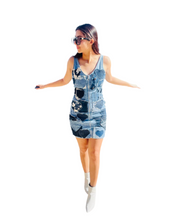Load image into Gallery viewer, Patchwork Mini Dress