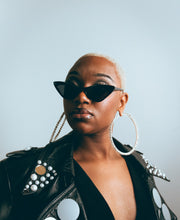 Load image into Gallery viewer, Cropped Leather flashy Trench