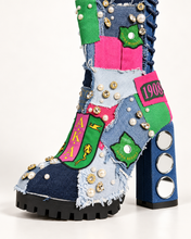 Load image into Gallery viewer, AKA Patchwork Platform Boots