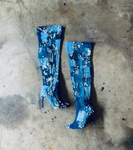 Load image into Gallery viewer, Flashy Patchwork Denim Boots