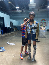 Load image into Gallery viewer, Cropped Patchwork Blazer