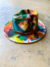 Load image into Gallery viewer, Spray-painted Fedora