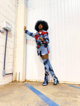 Load image into Gallery viewer, Denim Patchwork Platform Boots
