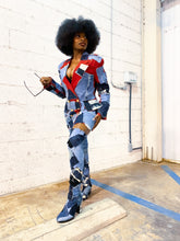 Load image into Gallery viewer, Denim Patchwork Platform Boots