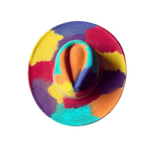 Load image into Gallery viewer, Hand-painted Wide Brim Fedora