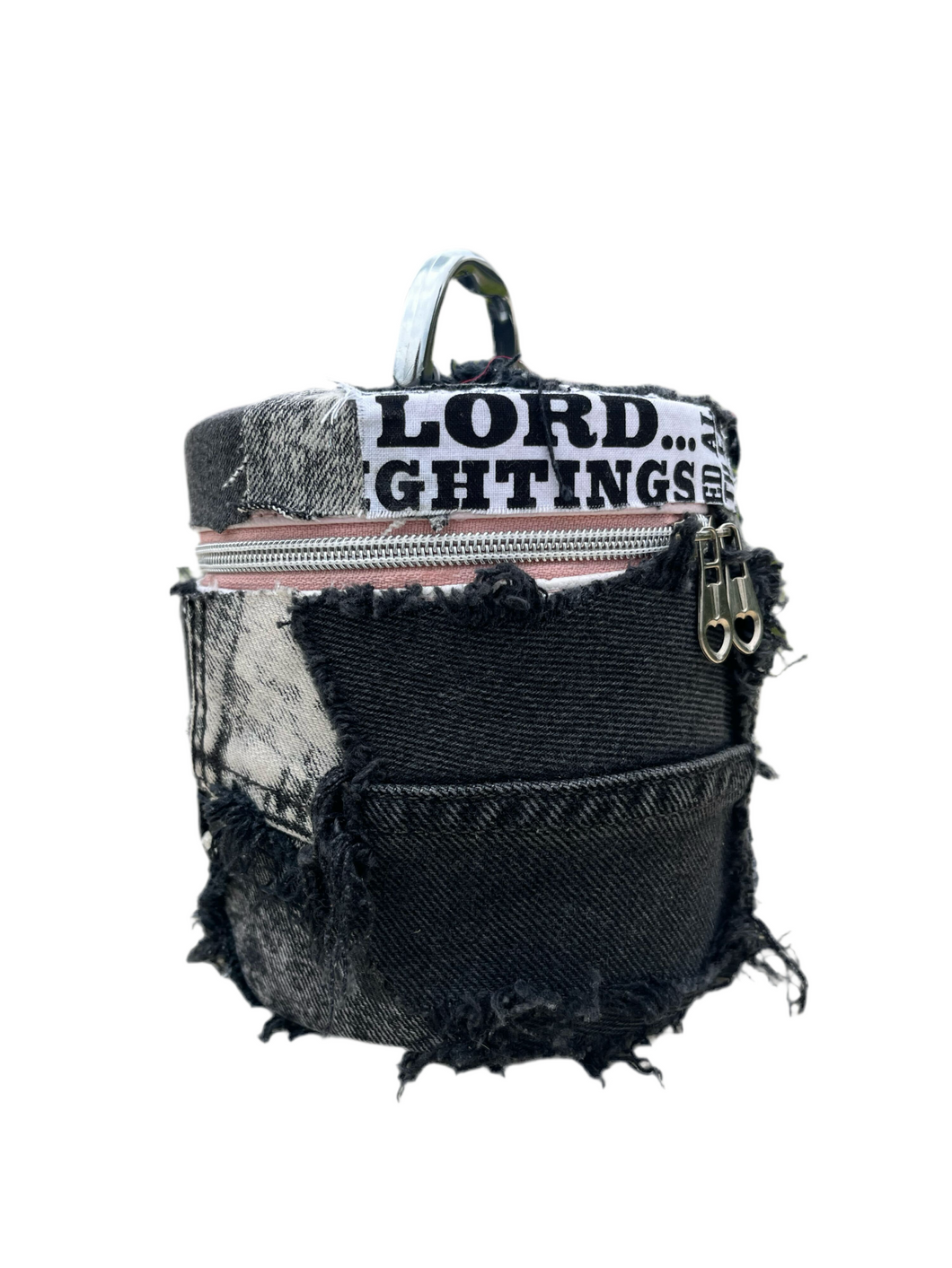 Denim Patchwork Vanity Bag