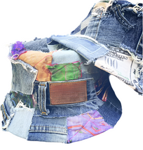 Load image into Gallery viewer, Custom Patchwork Bucket Hat
