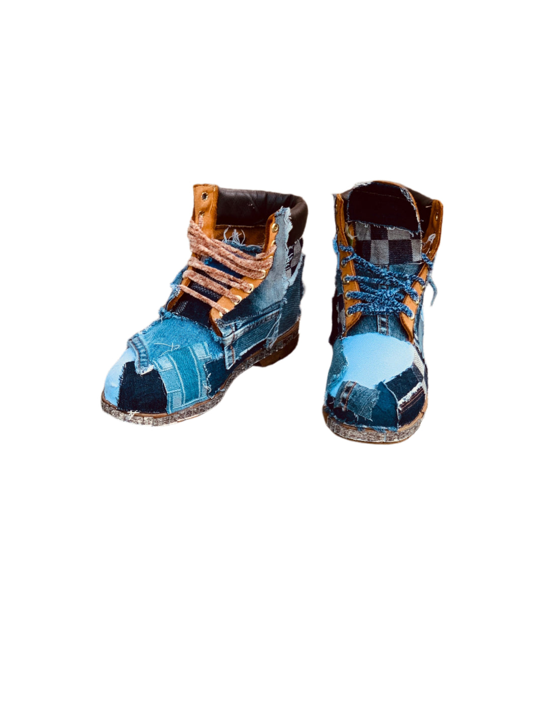 Denim Patchwork Timbs