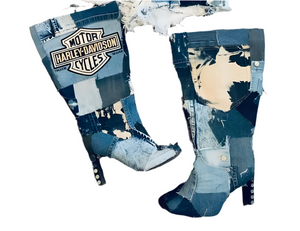 Harley Davidson Patchwork Boots