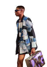 Load image into Gallery viewer, Denim Patchwork Blazer
