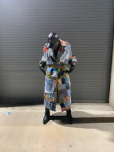Load image into Gallery viewer, Quilted Patchwork Trench coat
