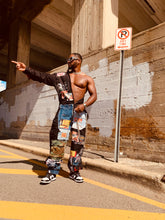 Load image into Gallery viewer, Patchwork Biker Jumpsuit
