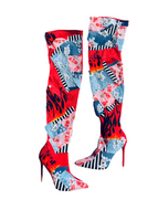 Custom Delta Patchwork Boots