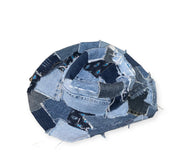 Denim Patchwork Western Hat