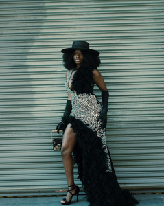 Custom Splashed Prom Dress