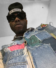 Load image into Gallery viewer, Quilted Patchwork Bomber Jacket
