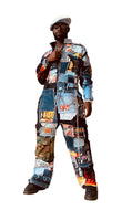 Patchwork Icons Jumpsuit