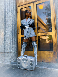 Flashy Metallic Blazer