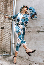 Load image into Gallery viewer, Women’s Patchwork Jumpsuit
