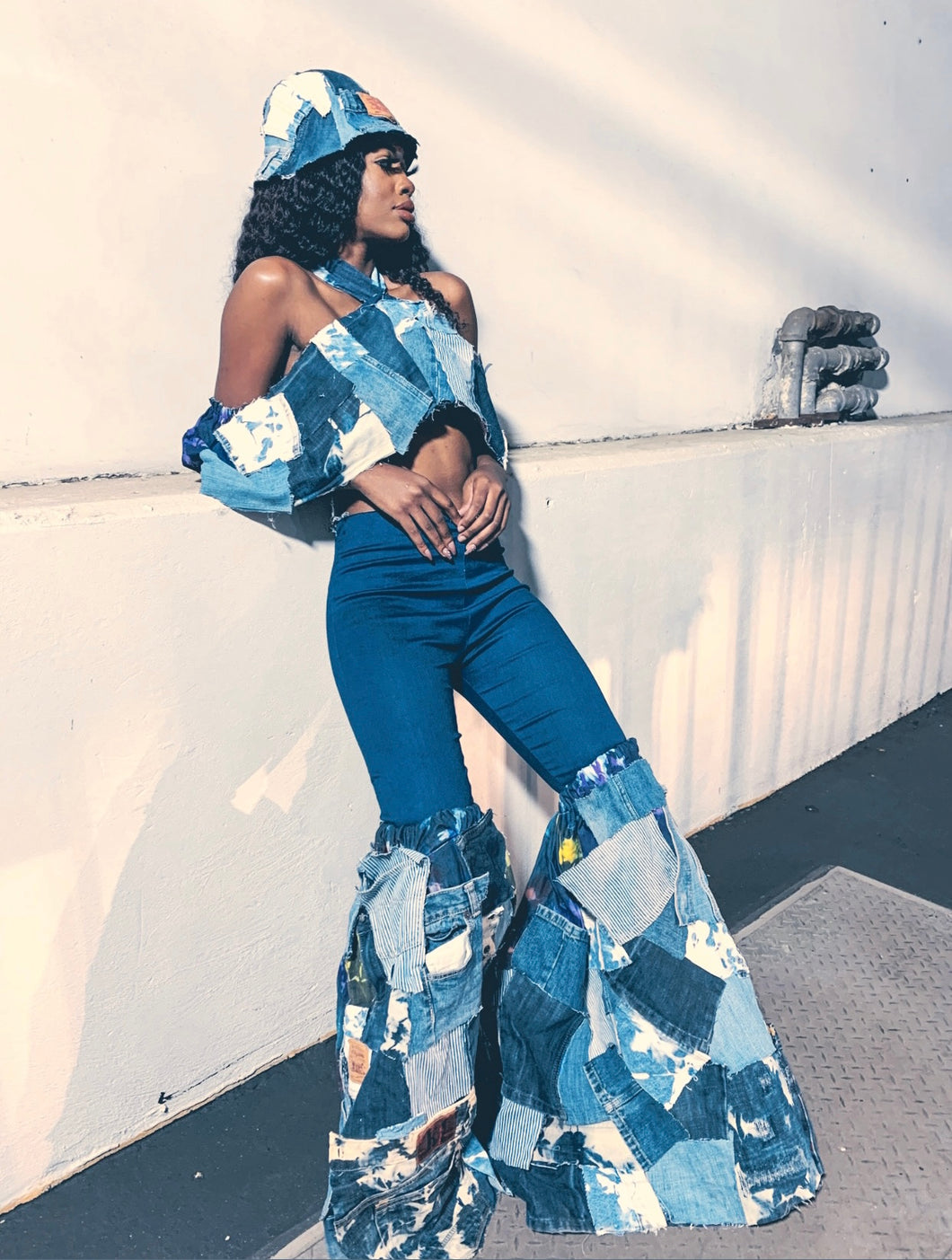 Patchwork Leg Flares