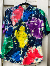 Load image into Gallery viewer, Color Splashed Denim Button Up
