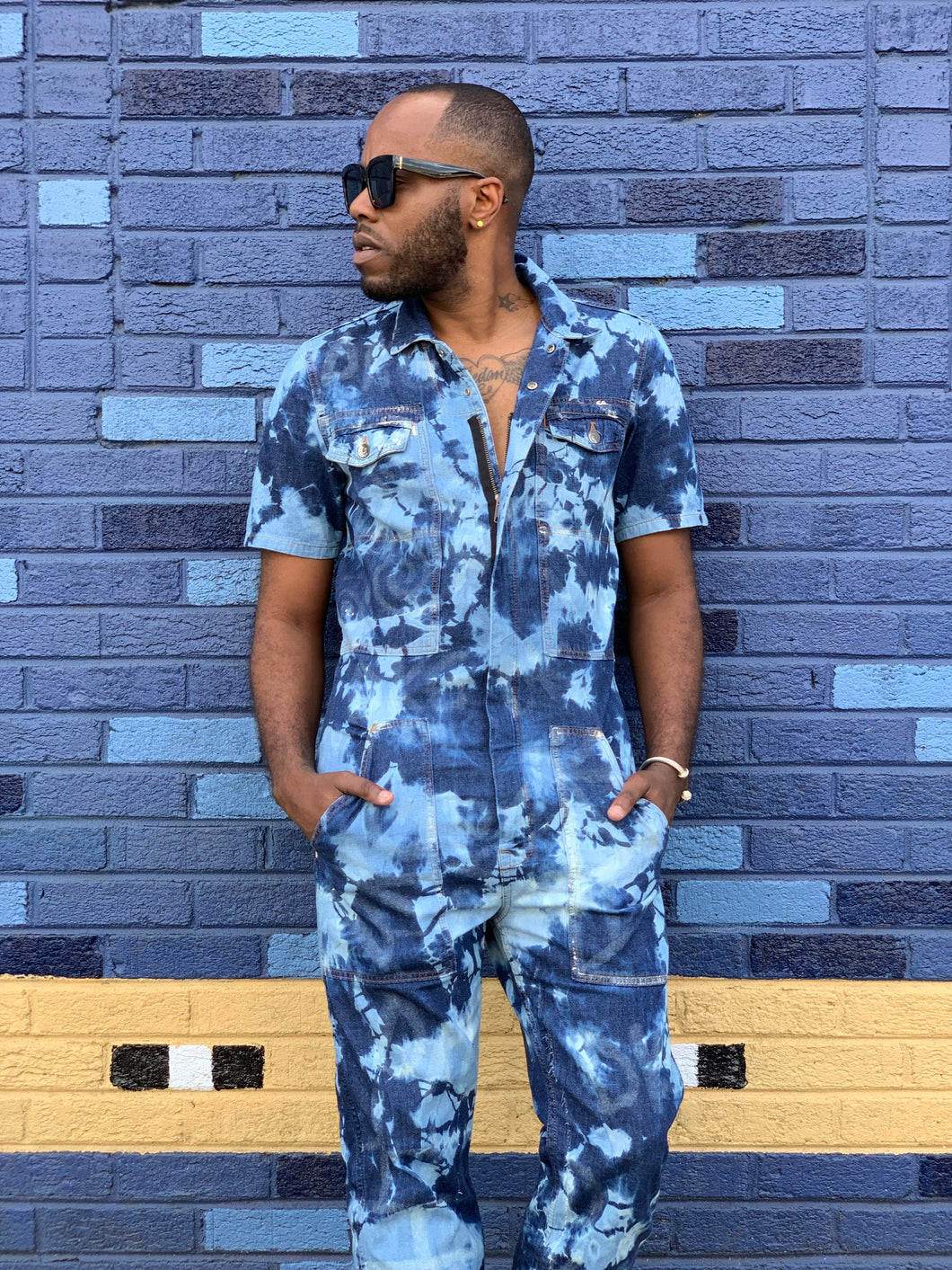 Splashed Vintage Levi's Jumpsuit
