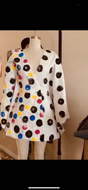 Hand painted mix-print Blazer