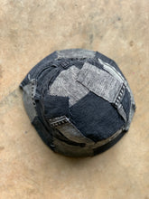 Load image into Gallery viewer, Black Denim Patchwork Bucket Hat
