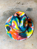 Spray-painted Fedora