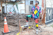 Load image into Gallery viewer, Color Splashed Denim Button Up
